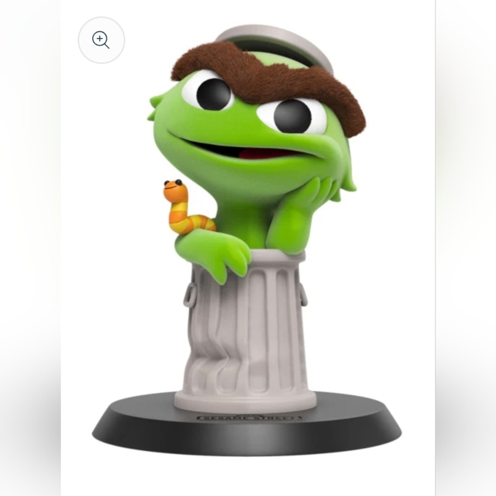 Oscar | Miniso Seasame Street Confirmed Flocked Blind Box Figure